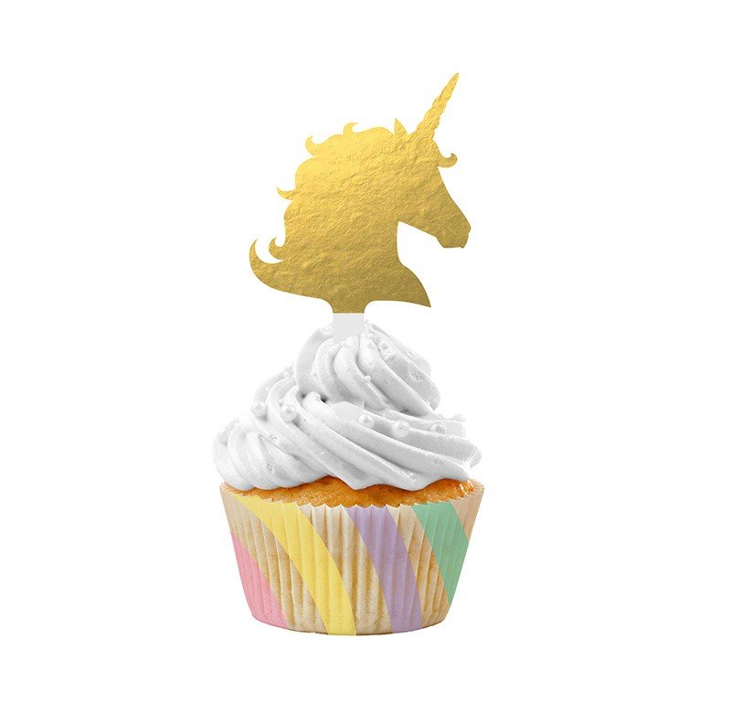 Kit de 12 cupcakes Licorne Paillettes