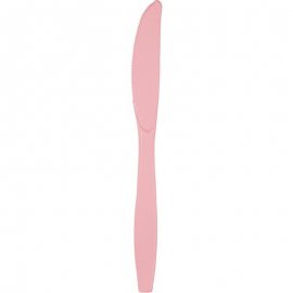 24 LAMES CLASSIQUES PREMIUM EN PLASTIQUE ROSE