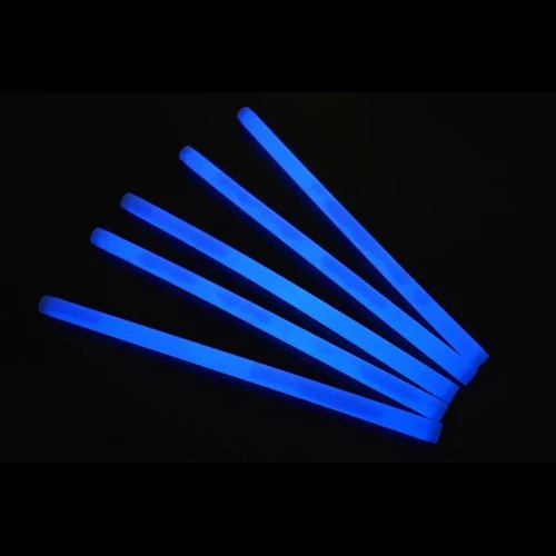 25 bâtons lumineux bleus de 25 cm