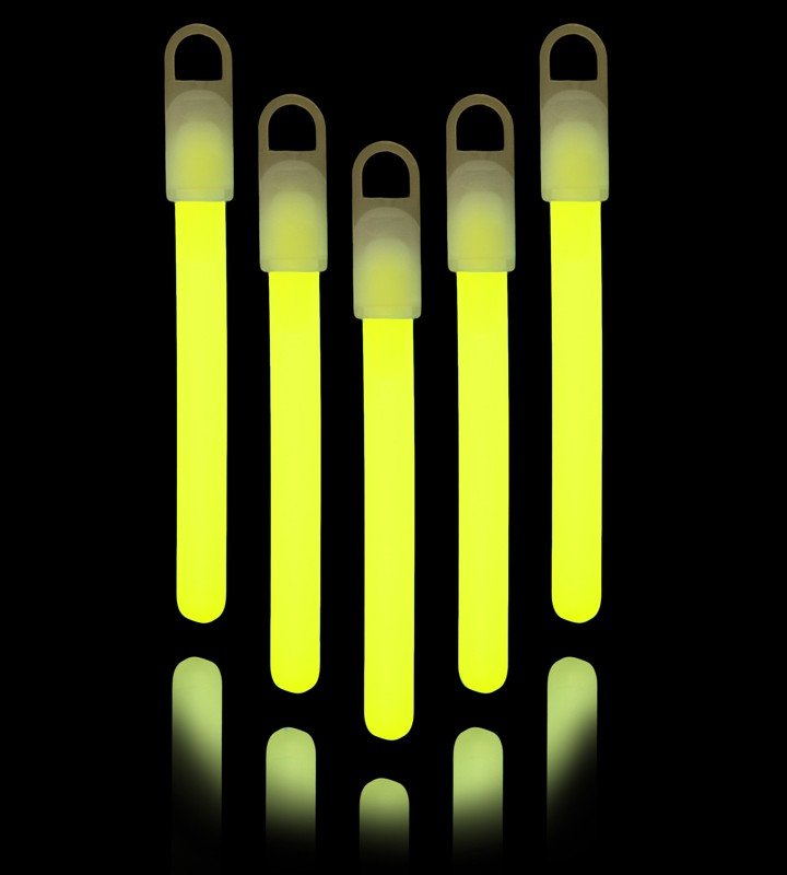 25 suspensions jaunes, 10 cm