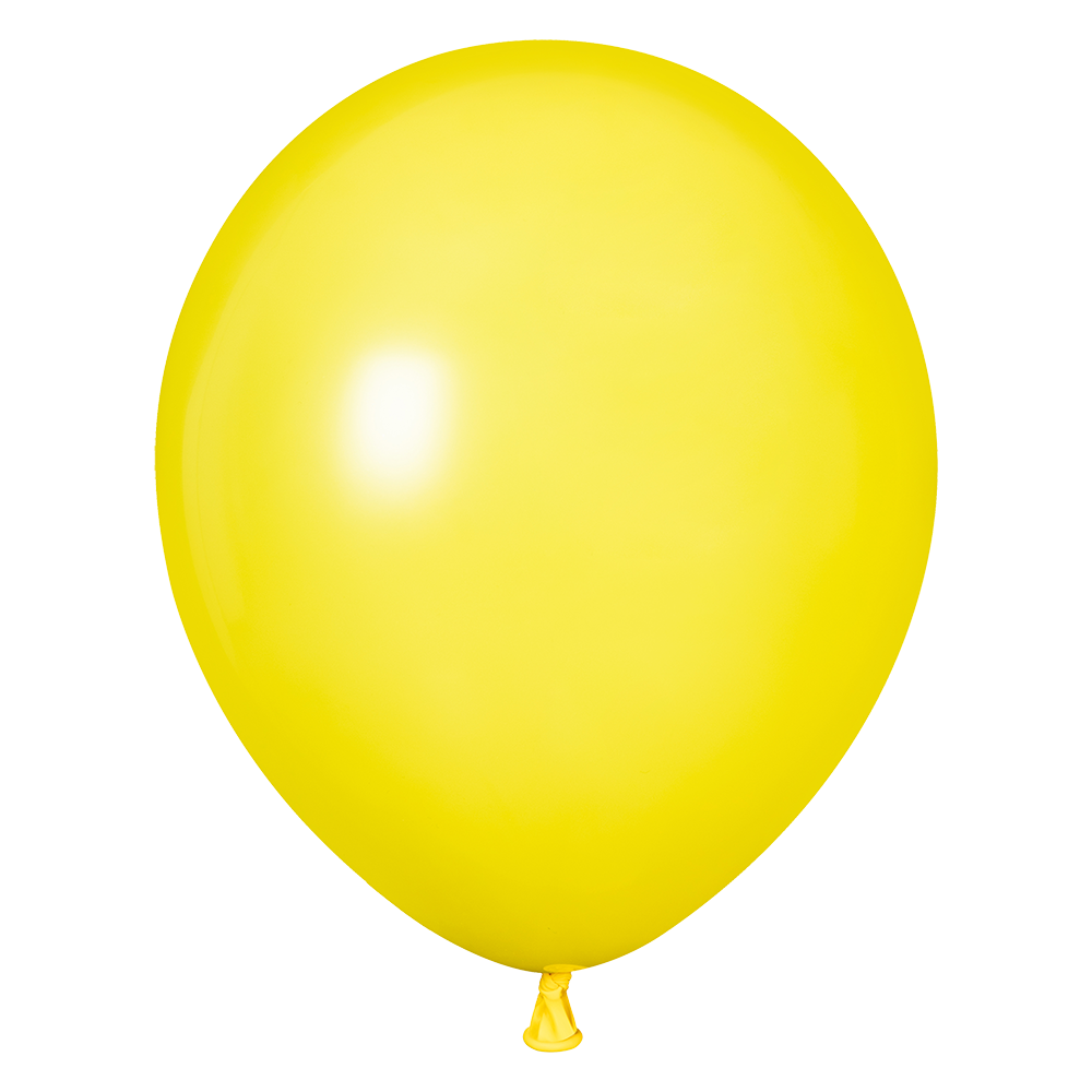 50 ballons jaunes fantaisie de 30 cm