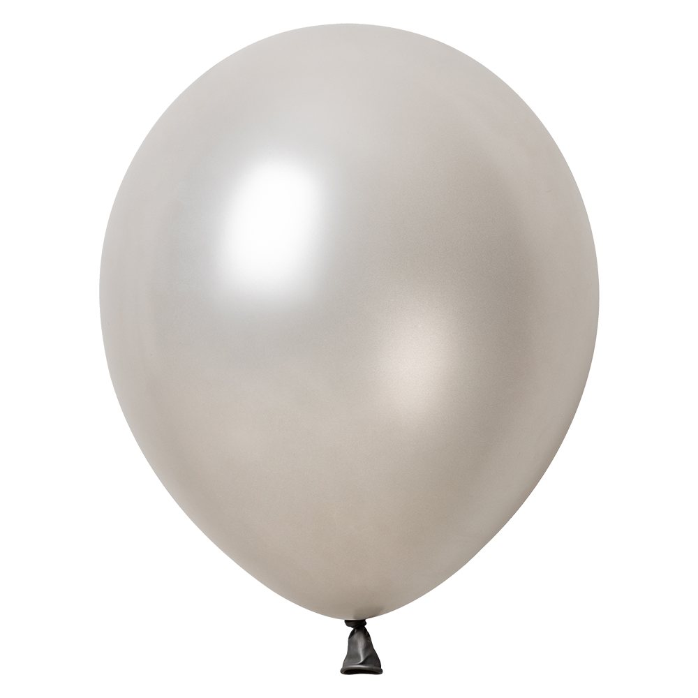 50 ballons argentés métallisés de 30 cm