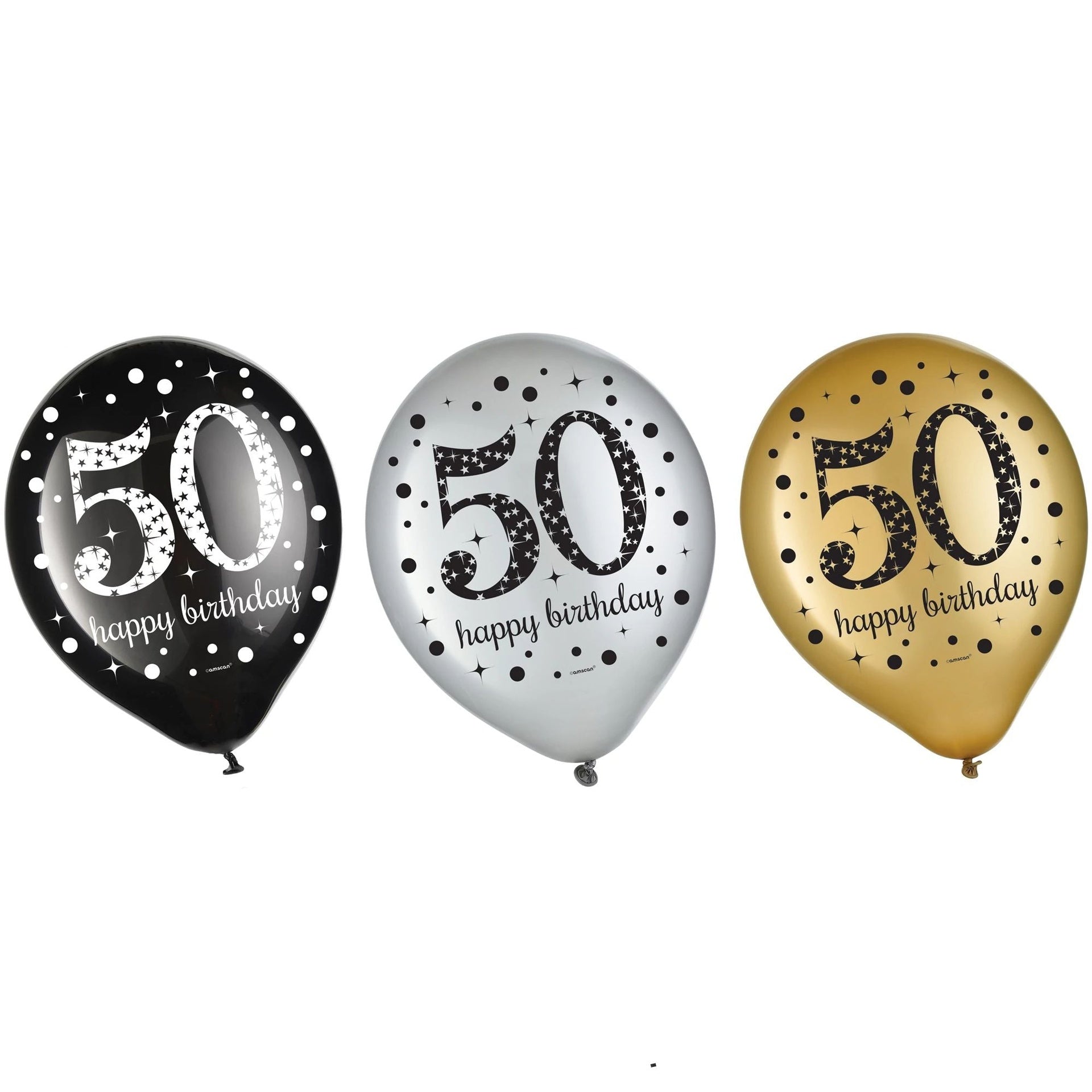 8 ballons en latex élégants pour un 50e anniversaire