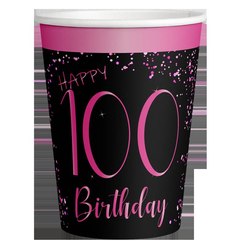 8 Eleganti Bicchieri Rosa 100 250 ml