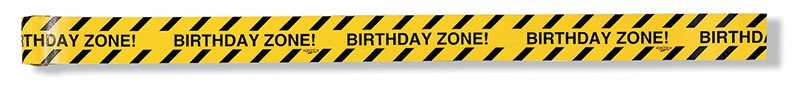 RUBAN ZONE D'ANNIVERSAIRE 762 x 14 CM GRAND TRAVAIL DE CONSTRUCTION