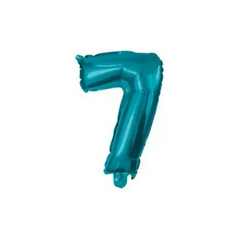 PALLONCINO BLU NUMERO 7 DA 32 CM