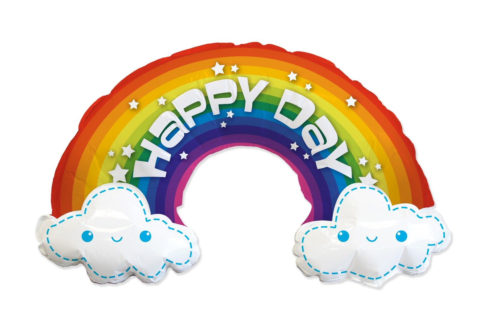 Ballon arc-en-ciel Joyeux Anniversaire 99 x 35 cm