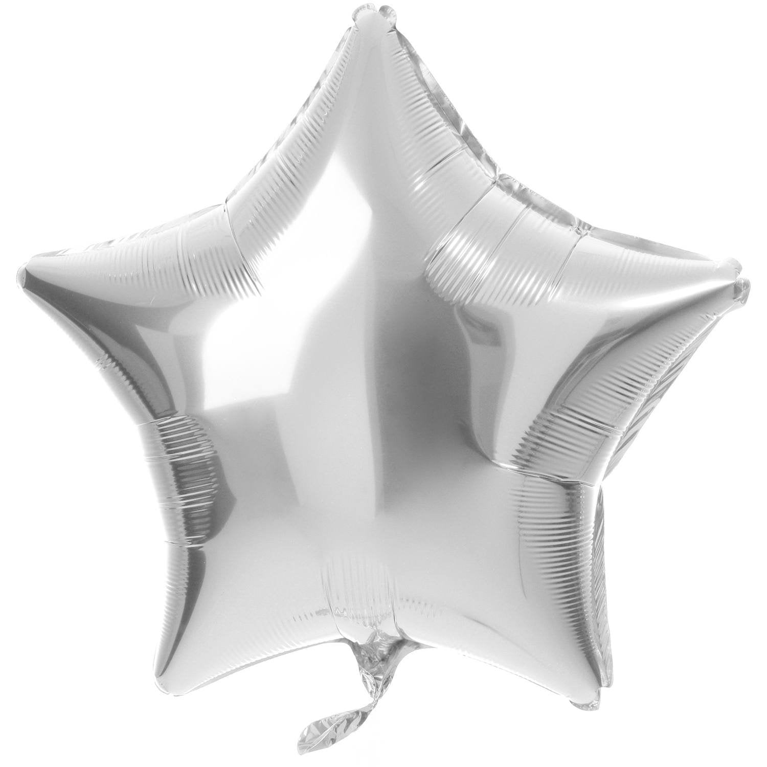 Ballon étoile argenté 48 cm