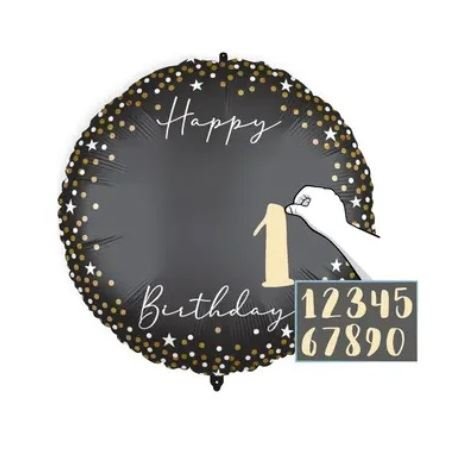 Palloncino in foil personalizzabile "Happy Birthday" da 46 cm