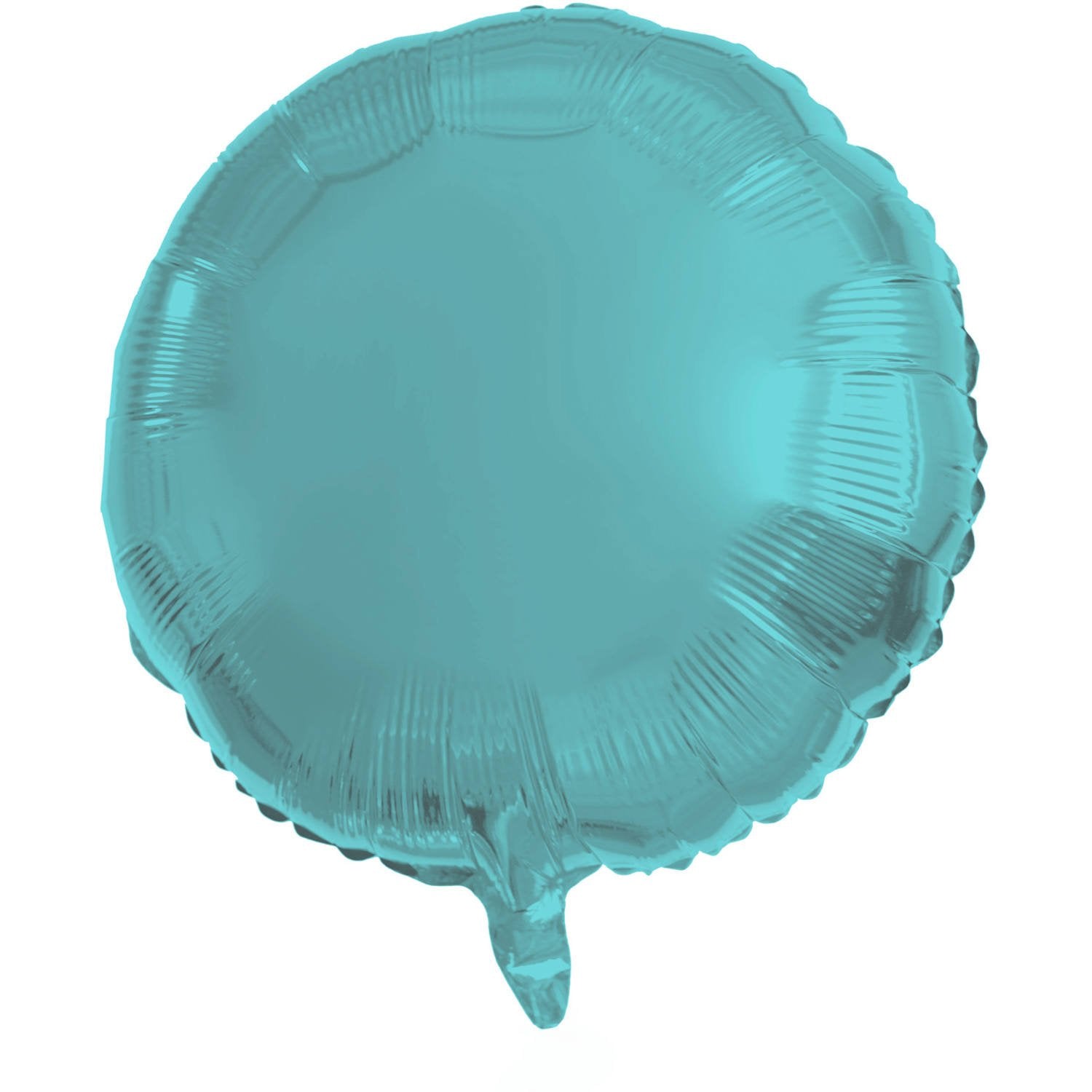 Ballon rond en aluminium 45 cm turquoise mat