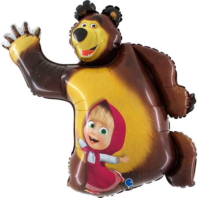 Ballon en forme de Masha et l'Ours, 88 cm