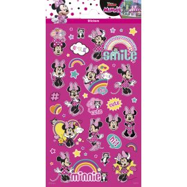 Autocollants pailletés Minnie Mouse 102 x 200 mm