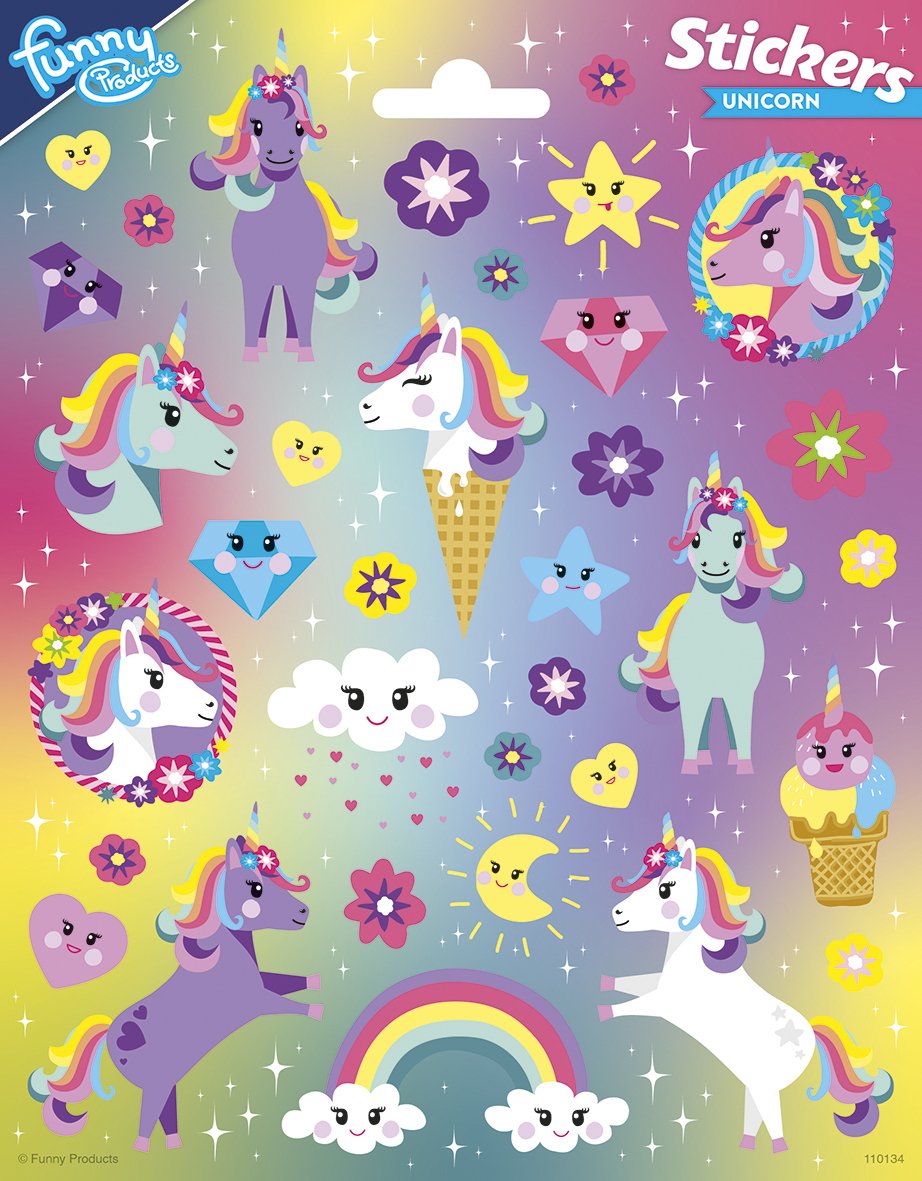 Autocollants Licorne 2, 156 x 200 mm