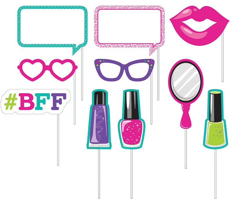 10 ACCESSORI PER UNA FESTA SPA BRILLANTE CON FOTOGRAFIA!