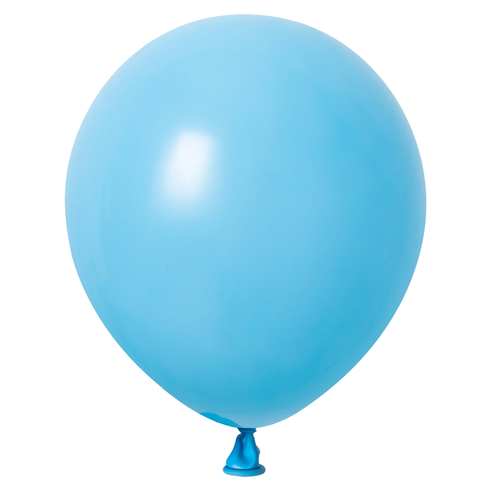 10 ballons bleu clair fantaisie de 30 cm
