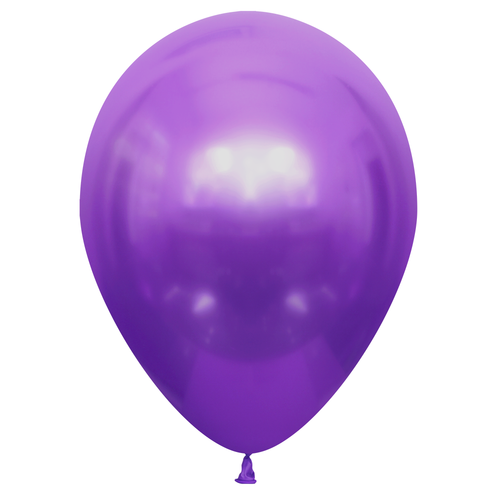 10 ballons lilas brillants de 30 cm