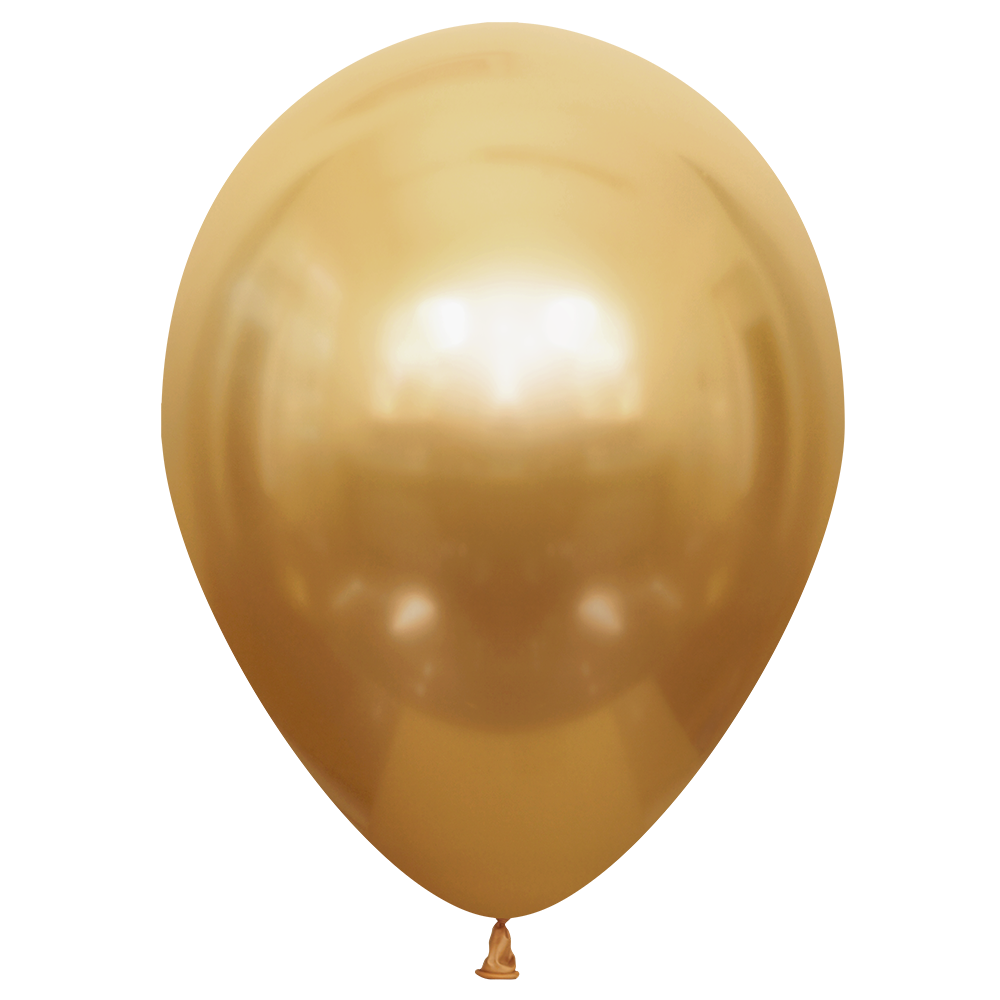 10 ballons dorés brillants de 30 cm