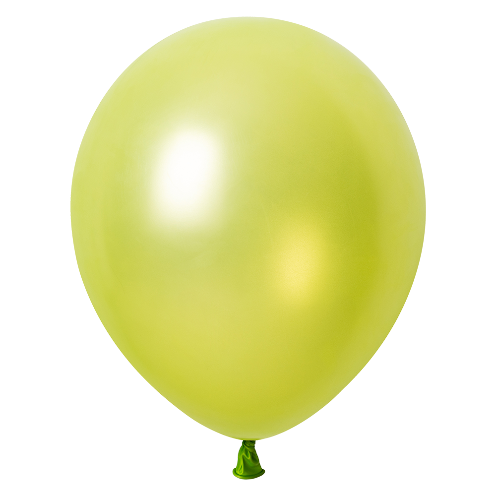 10 ballons métallisés vert menthe de 30 cm