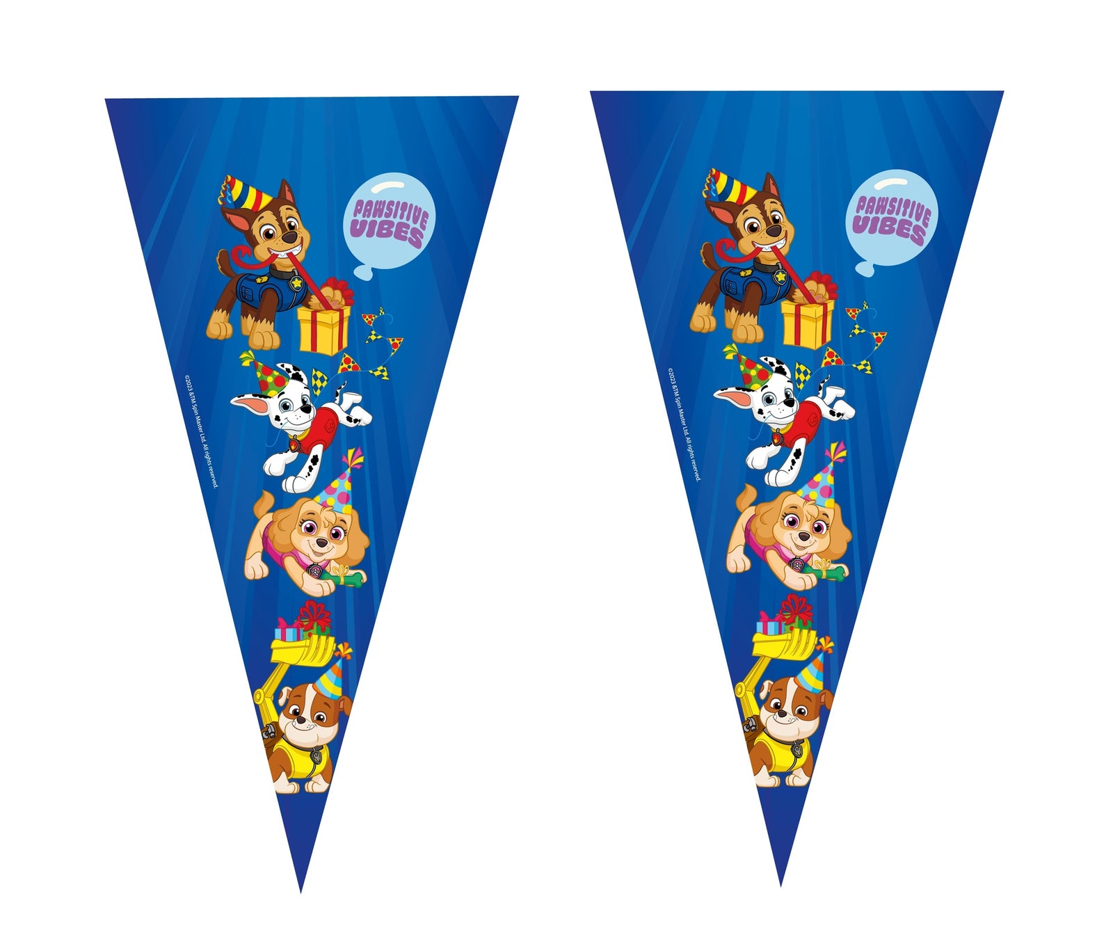 100 sacs coniques 20 x 40 Pat' Patrouille