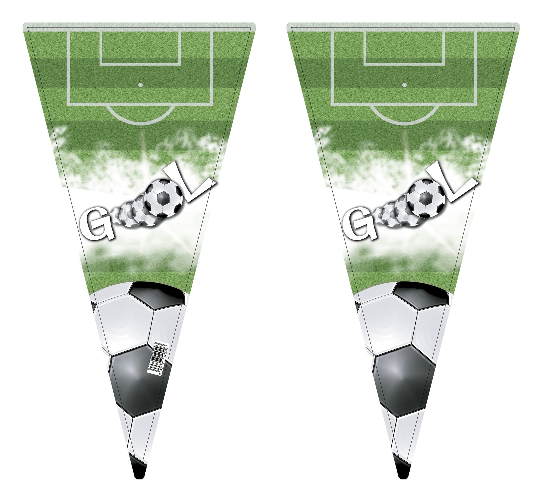 100 sacs pour cônes de football 20 x 40 cm