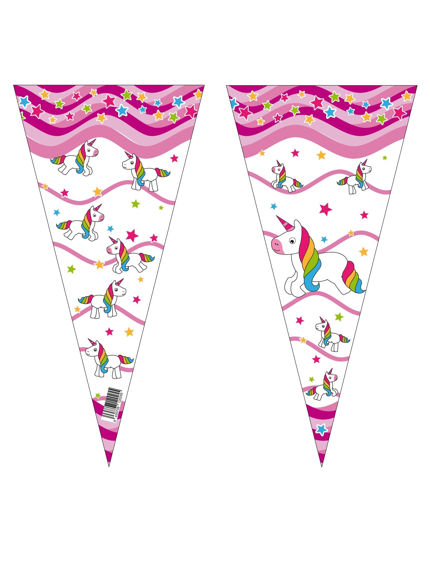 100 sacchetti unicorno 20 x 40 cm