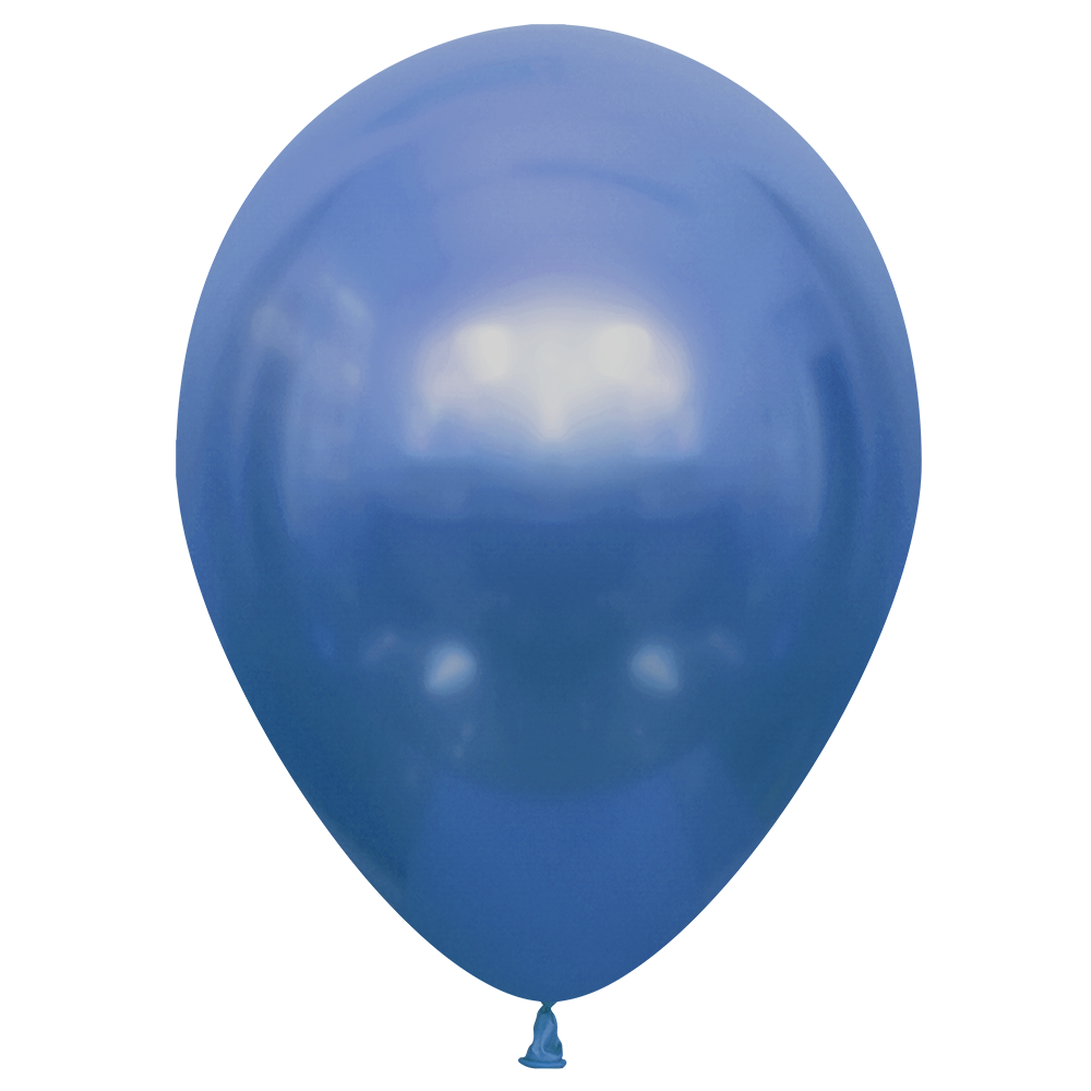 100 Globos Azul Glossy 30 cm