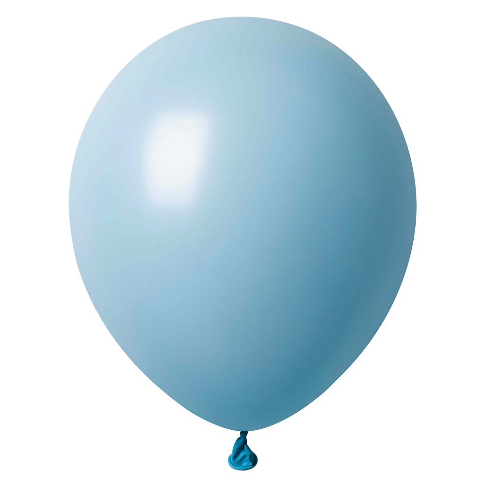 100 Globos Azul Light Pastel 30 cm