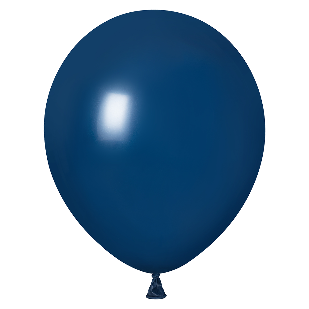 100 Globos Azul Oscuro Fashion 30 cm