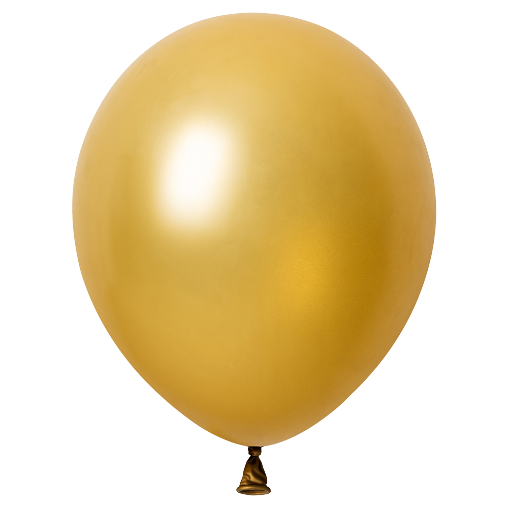 100 ballons dorés métallisés de 30 cm