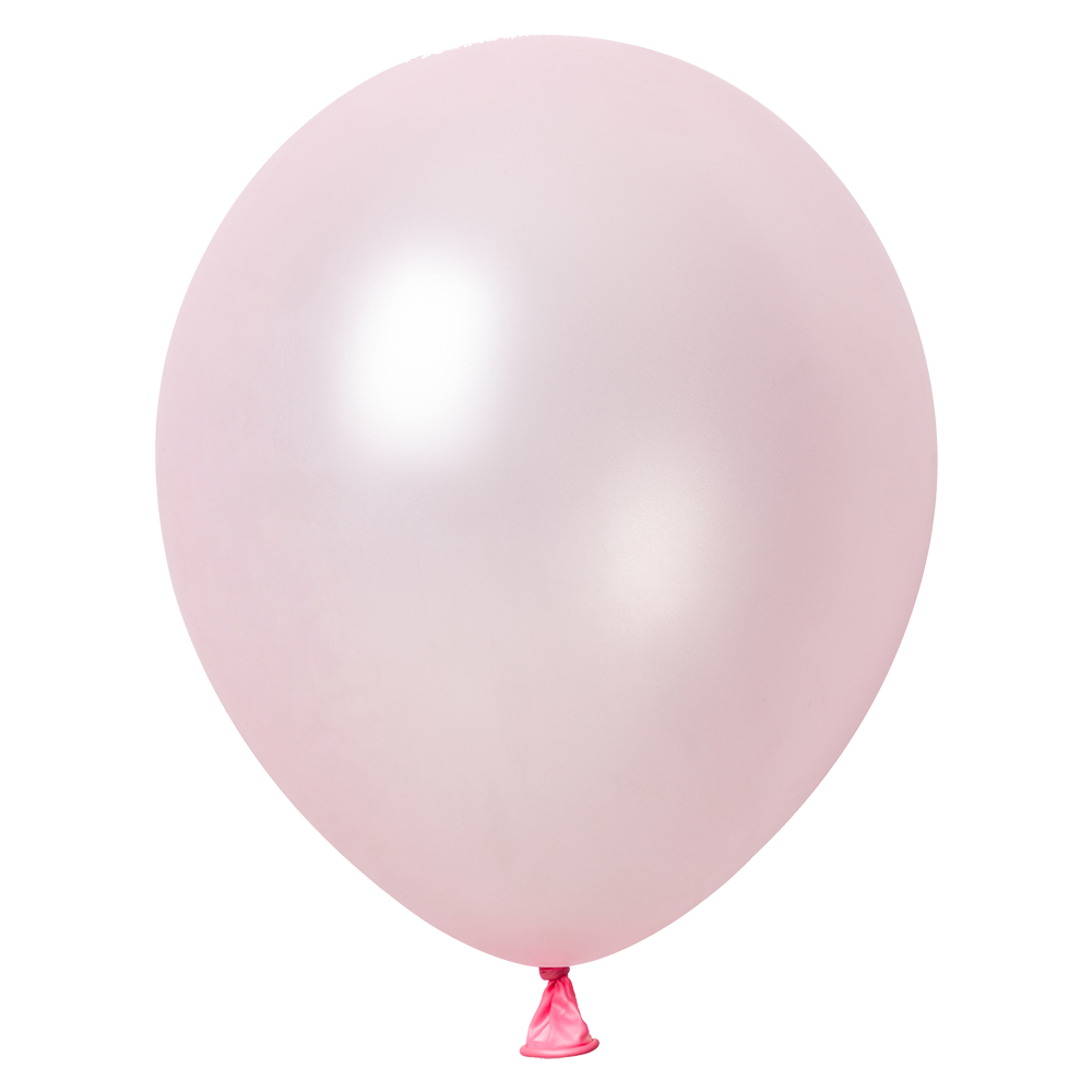 100 Globos Rosa Claro Metallic 30 cm