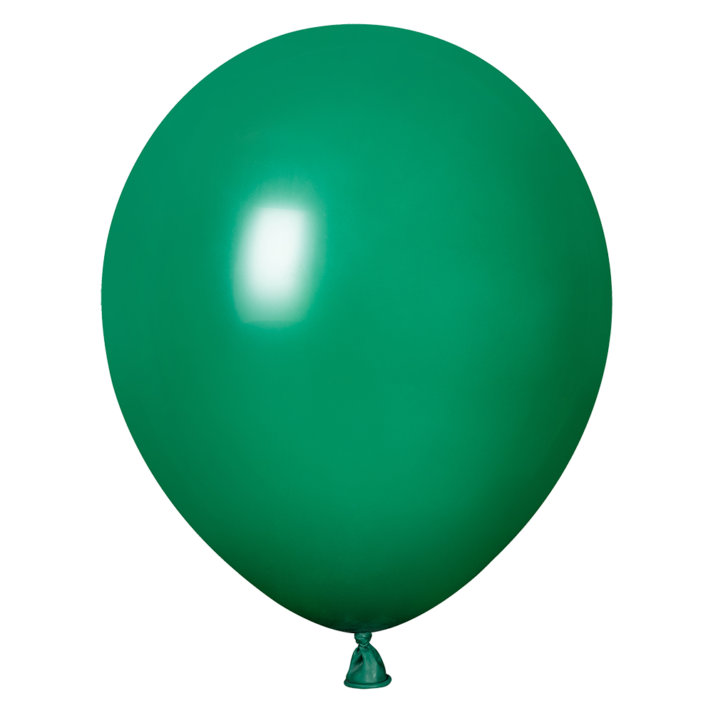 100 Globos Verde Bosque Fashion 30 cm
