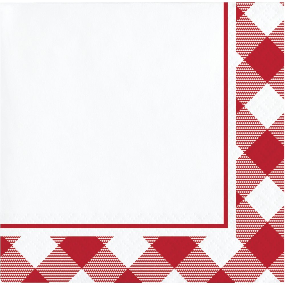 16 serviettes de 25 cm pour pique-nique