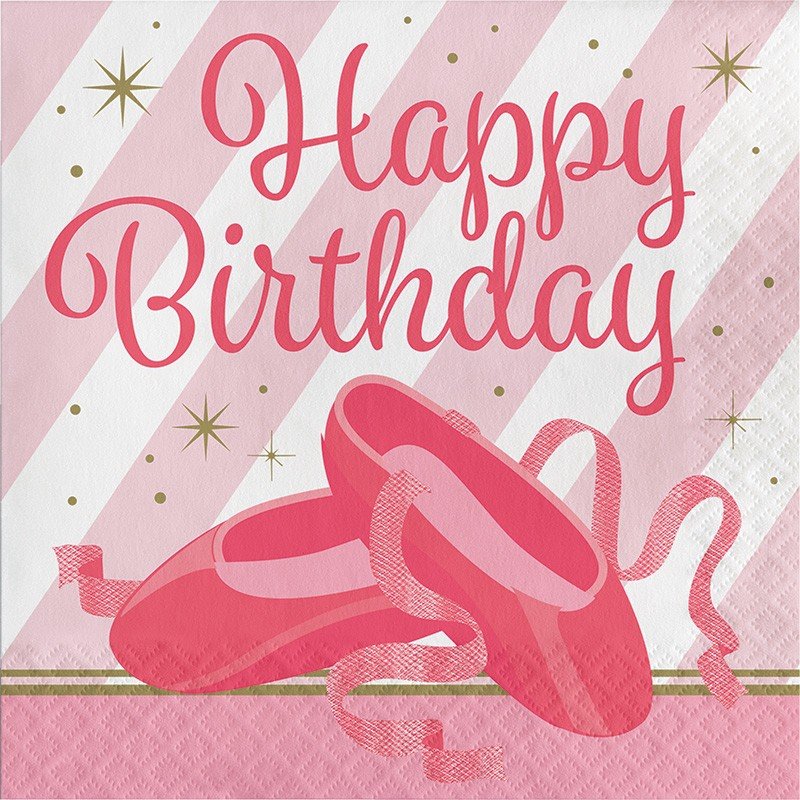 16 TOVAGLIOLI 33 CM HAPPY BIRTHDAY BALLET