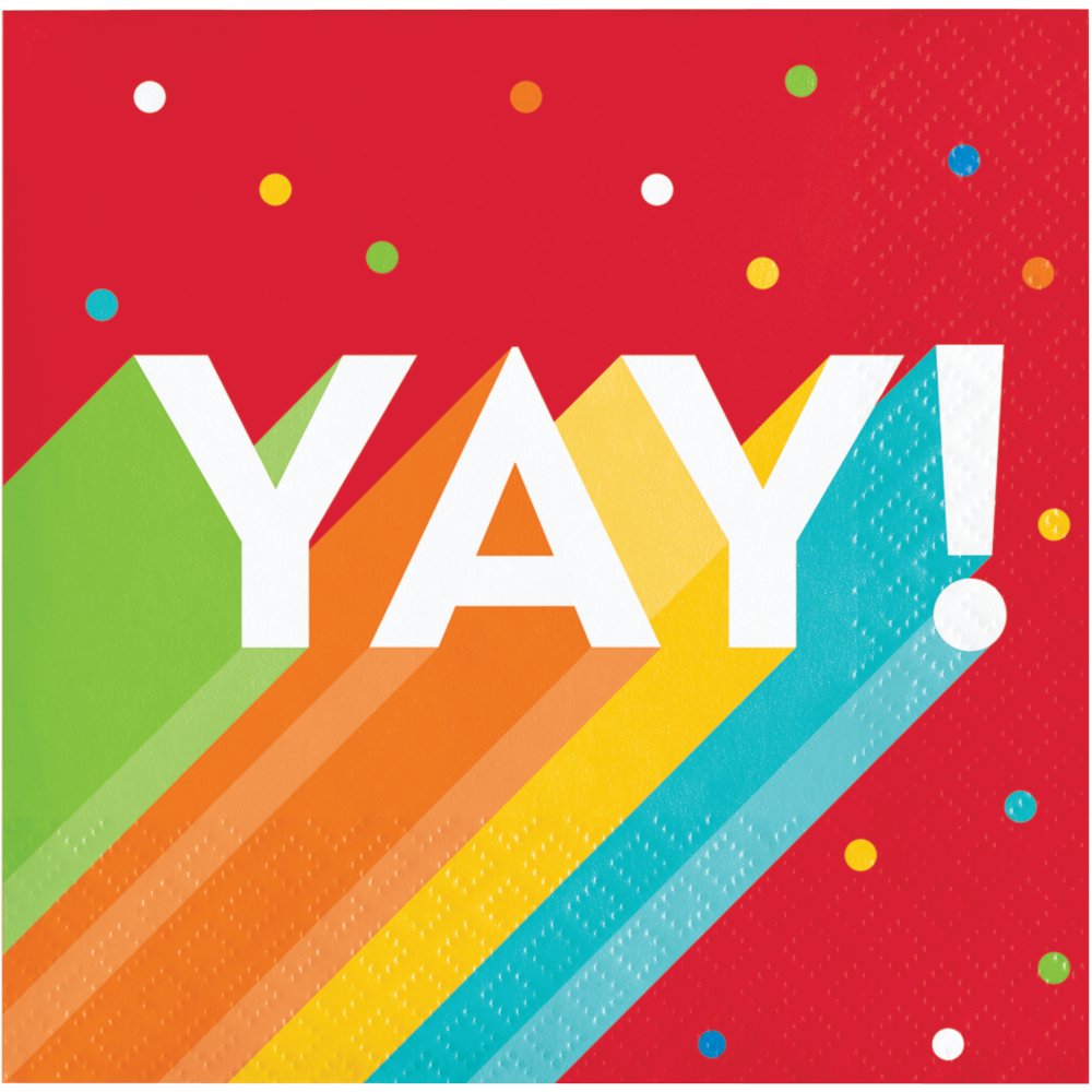 16 serviettes de 25 cm pour une grande fête d'anniversaire