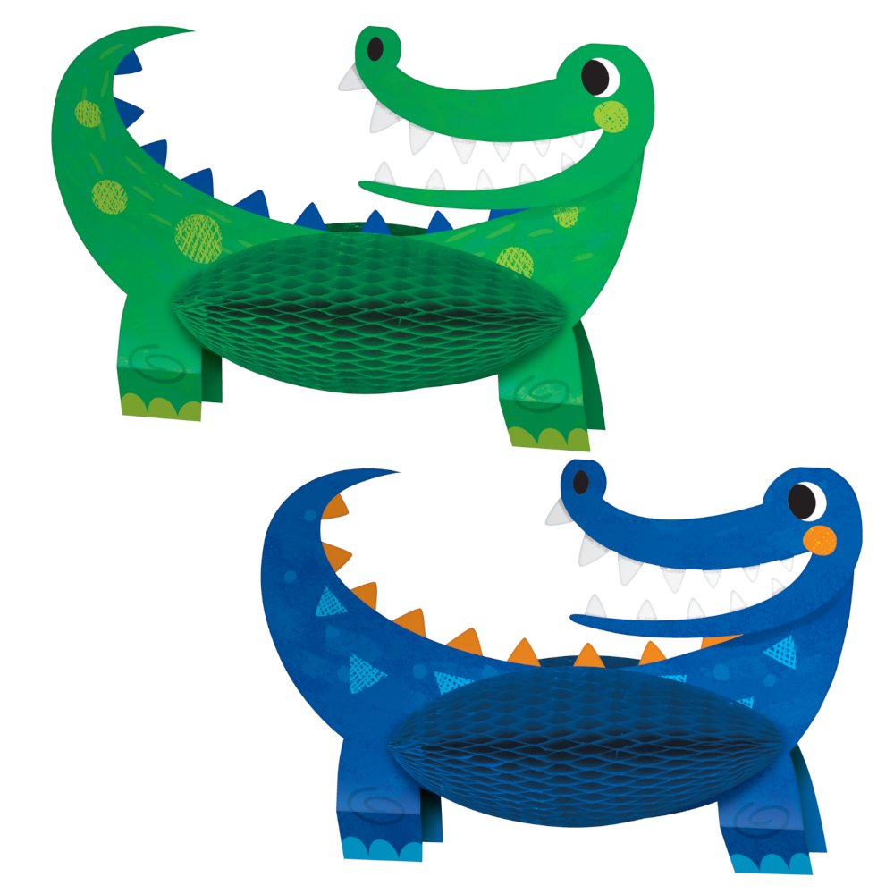 2 centres de table ALLIGATOR PARTY