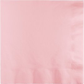 20 SERVIETTES 25 CM ROSE CLASSIQUE