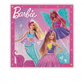 20 serviettes Barbie 33 cm