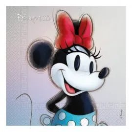 20 Serviettes 33 cm Disney 100 Minnie