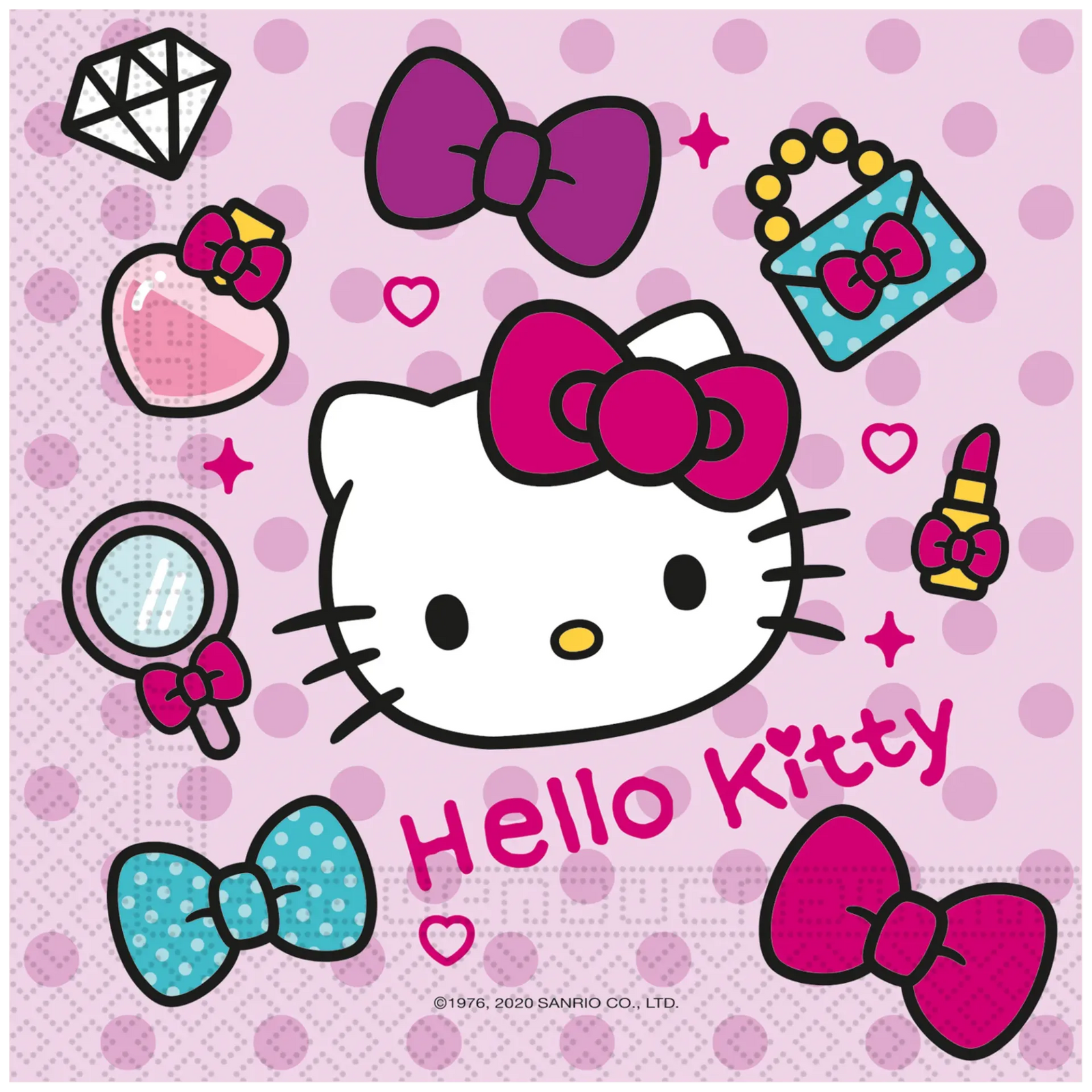20 TOVAGLIOLI 33 CM HELLO KITTY