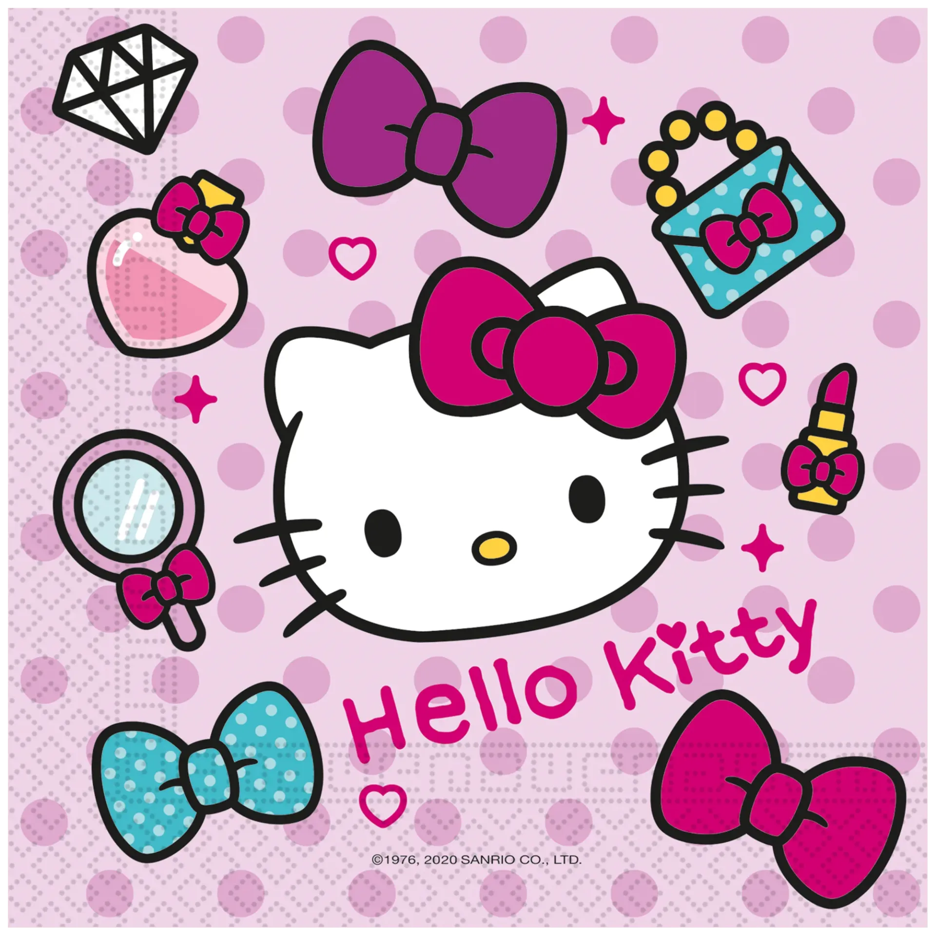 20 SERVIETTES 33 CM HELLO KITTY
