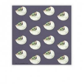 20 SERVIETTES 33 CM STAR WARS MANDALORIEN