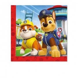 20 SERVILLETAS 33 CM PATRULLA CANINA