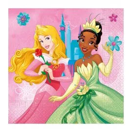 20 serviettes de table Princesses Disney 33 cm