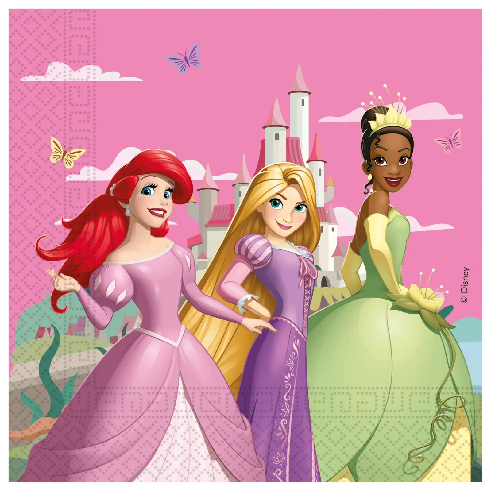 20 serviettes de table 33 cm Princesses Disney FSC