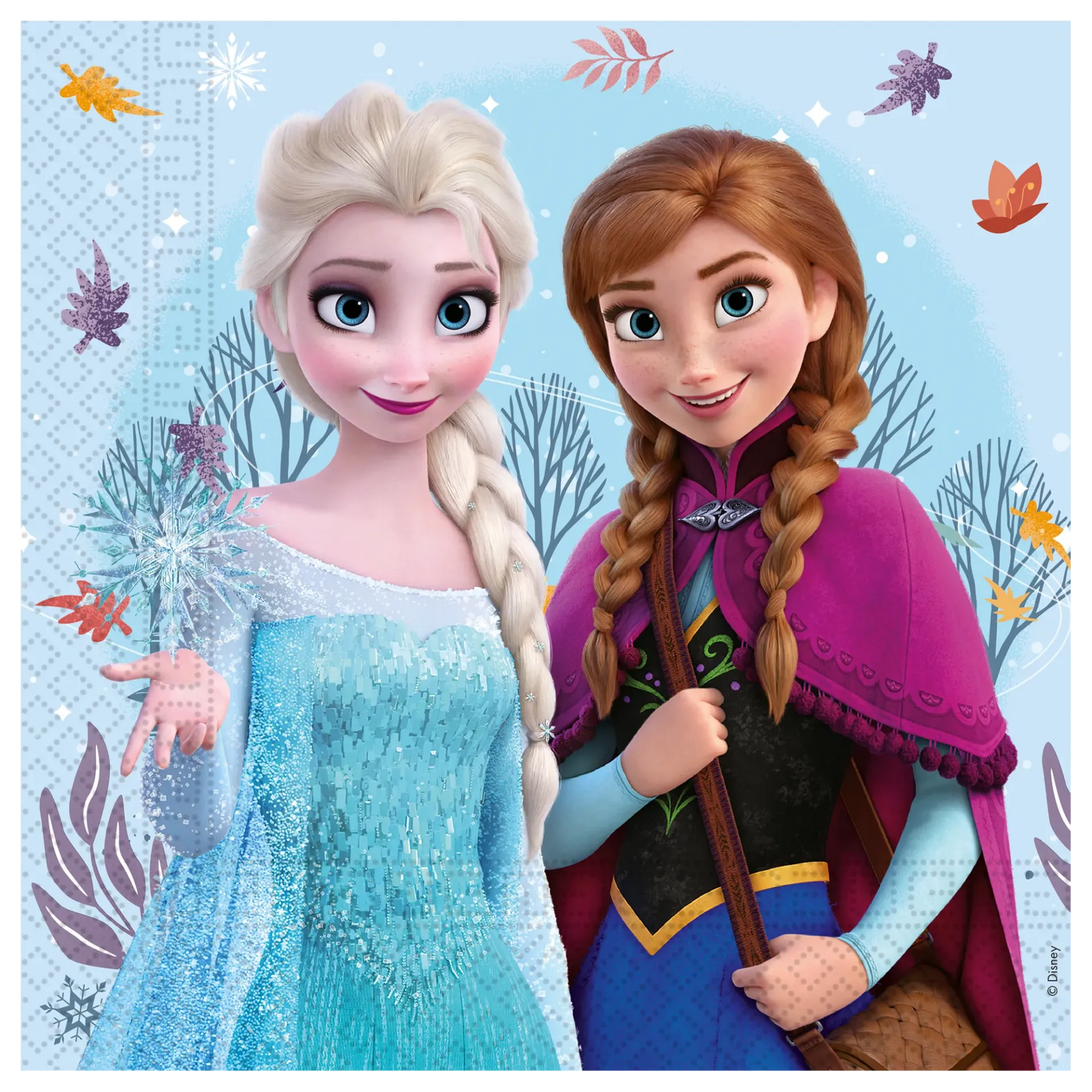 20 serviettes de table Frozen Wonder de 33 cm