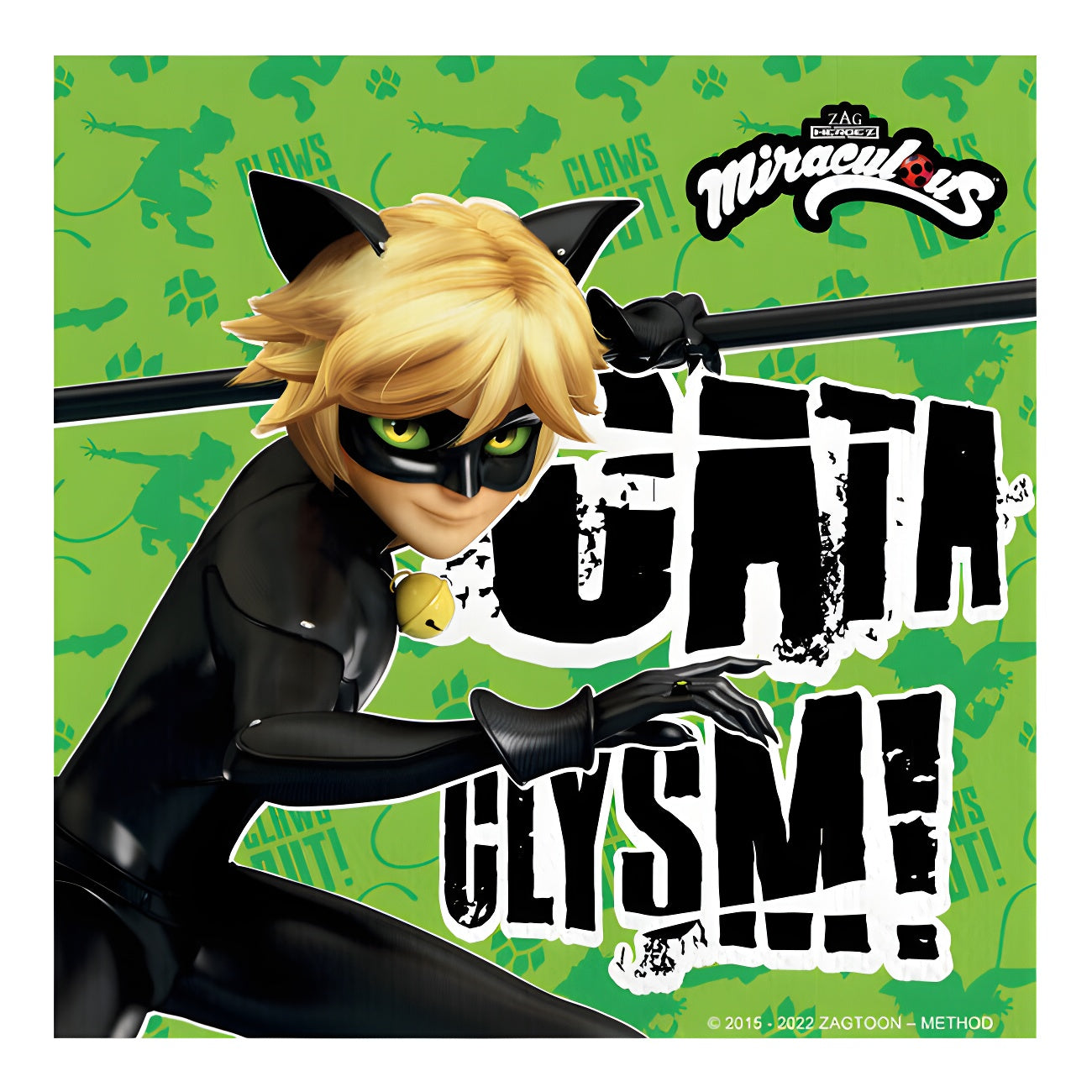20 serviettes de table de 33 cm Chat Noir