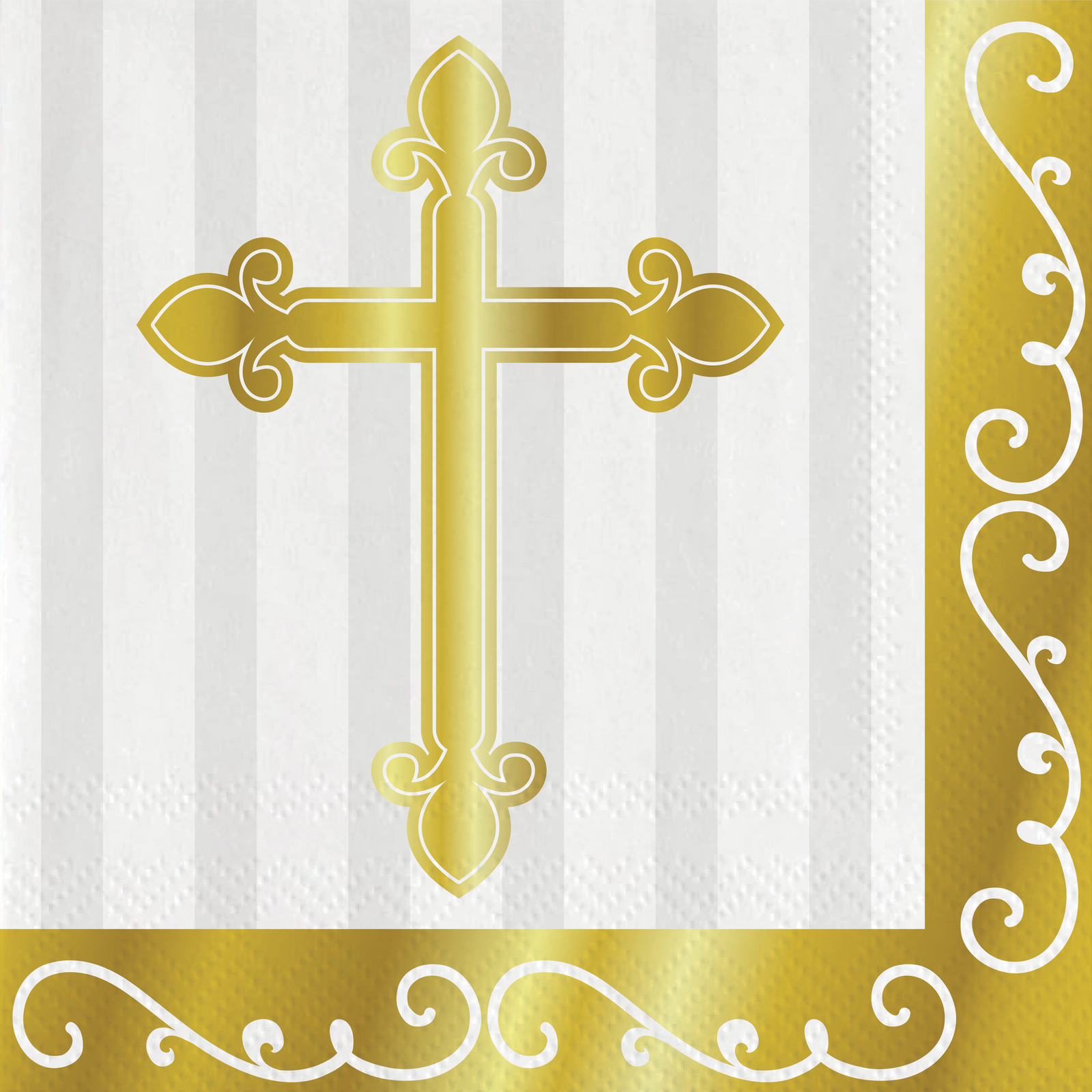 20 serviettes de table 33 cm Divinity Gold