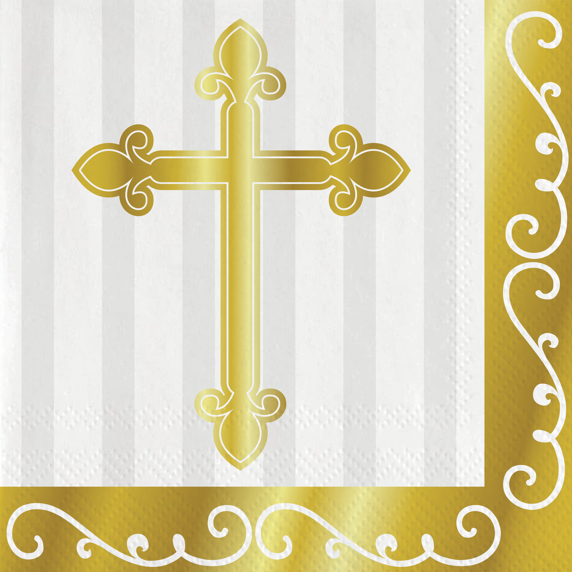 20 serviettes de table 33 cm Divinity Gold