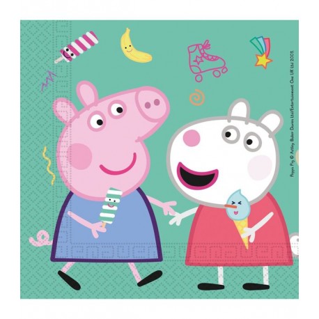 20 Servilletas 33 Cm Peppa Pig