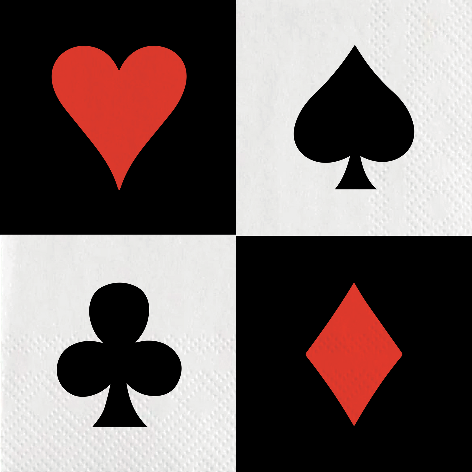 20 tovaglioli da casinò 33 cm